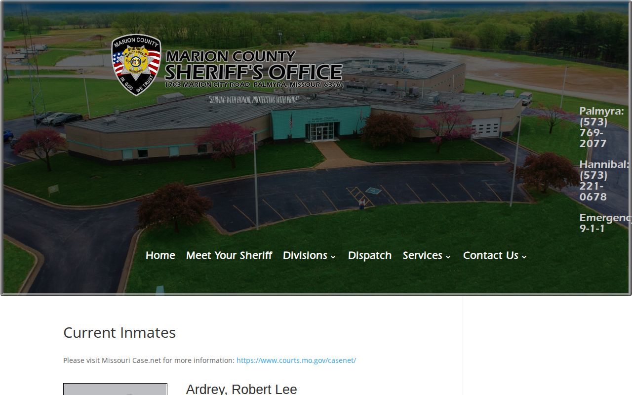 Marion County Jail current roster used to check release status
