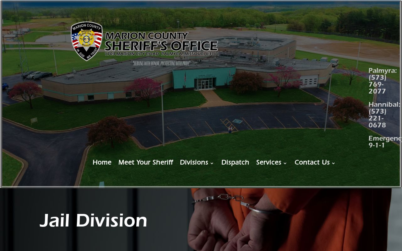 Marion County Jail Division contacts for release and bond questions